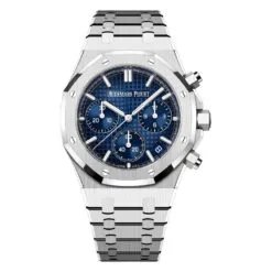 Audemars Piguet 26240BC.OO.1320BC.04 Royal Oak Selfwinding Chronograph White Gold Smoked Blue Dial Watch