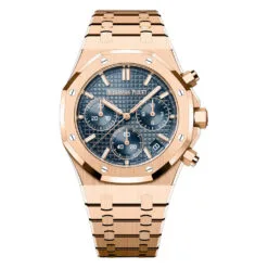 Audemars Piguet 26240OR.OO.1320OR.05 Royal Oak Selfwinding Chronograph Pink Gold Blue Dial Watch
