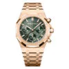 Audemars Piguet 26240Or.oo.1320Or.08 Royal Oak Selfwinding Chronograph Pink Gold Green Dial Watch