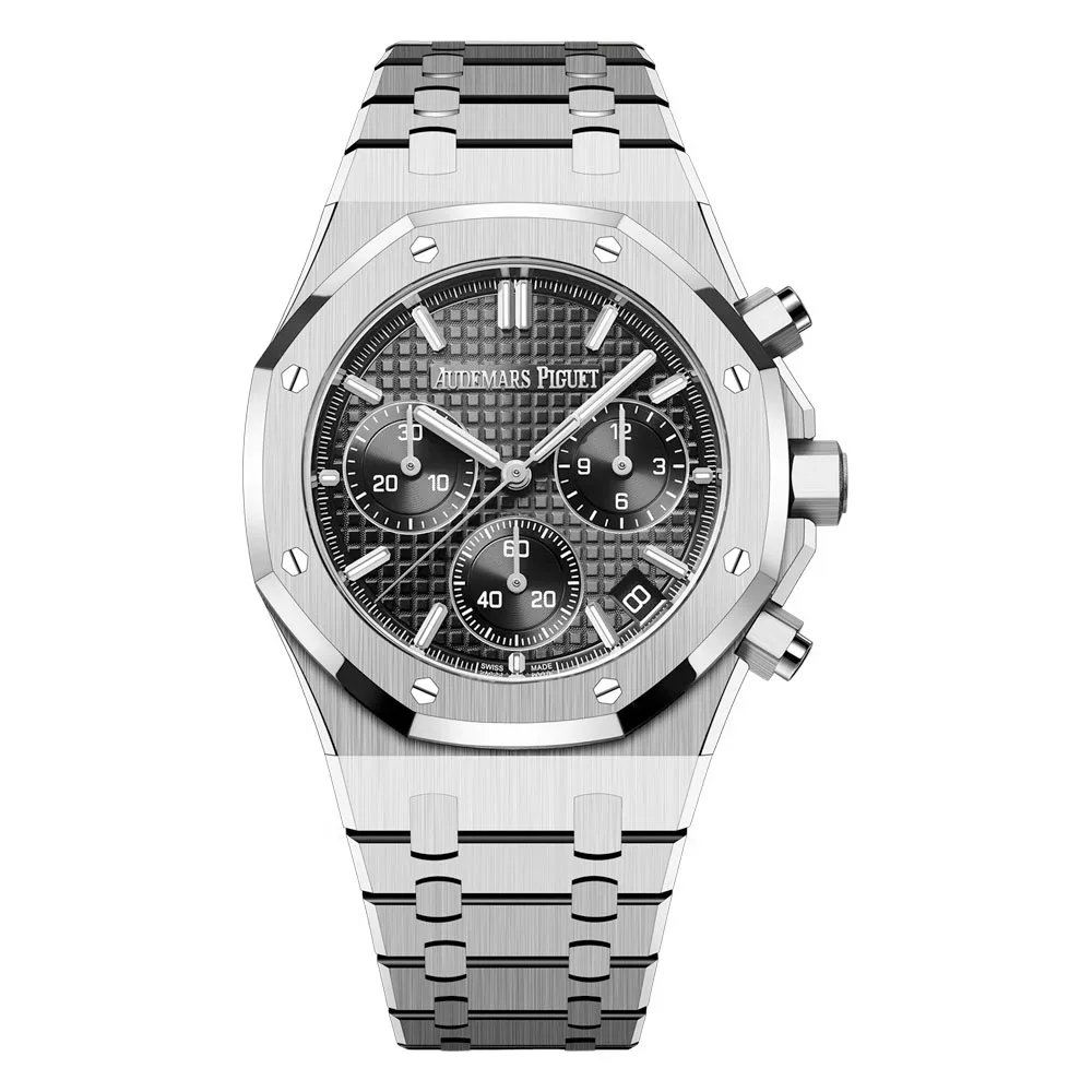 Audemars Piguet 26240St.oo.1320St.06 Royal Oak Selfwinding Chronograph Stainless Steel Black Dial Watch