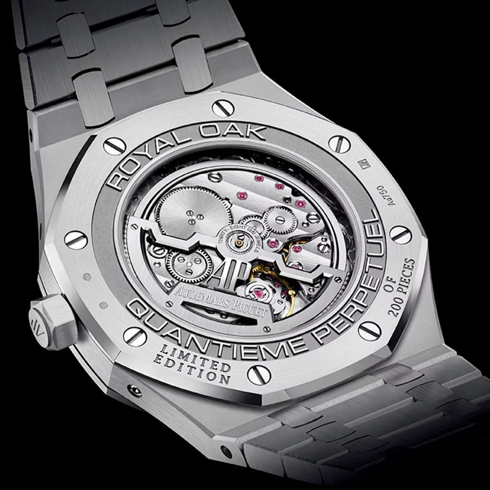 Audemars Piguet 26574Bc.oo.1220Bc.02 Royal Oak Perpetual Calendar John Mayer 41 White Gold Blue Dial Watch - Image 2