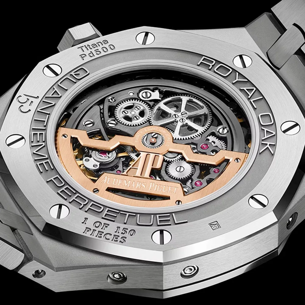 Audemars Piguet 26585Xt.oo.1220Xt.01 Royal Oak Perpetual Calendar Openworked 41 150Th Anniversary Skeleton Dial Watch - Image 2