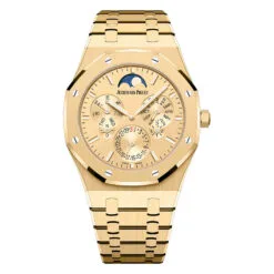 Audemars Piguet 26586BA.OO.1240BA.99 Royal Oak Perpetual Calendar Ultra-Thin Champagne Dial Watch