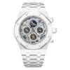 Audemars Piguet 26605Cb.oo.1248Cb.01 Royal Oak Grande Complication White Ceramic Skeleton Dial Watch