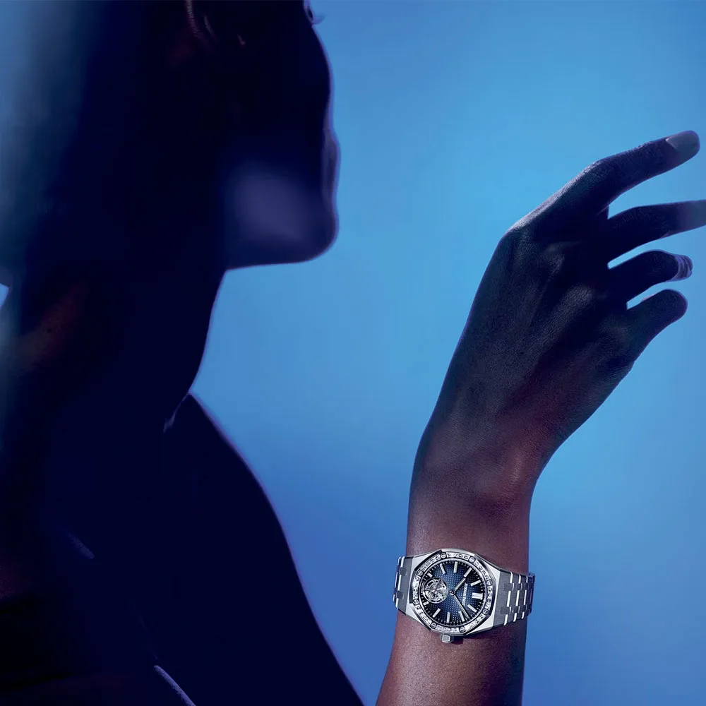 Audemars Piguet 26660Bc.zz.1356Bc.01 Royal Oak Selfwinding Flying Tourbillon Extra-Thin Rd#3 White Gold Smoked Blue Dial Watch - Image 3