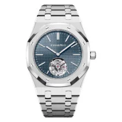 Audemars Piguet 26670ST.OO.1240ST.02 Royal Oak Selfwinding Flying Tourbillon Extra-Thin RD#3 Blue Dial Watch