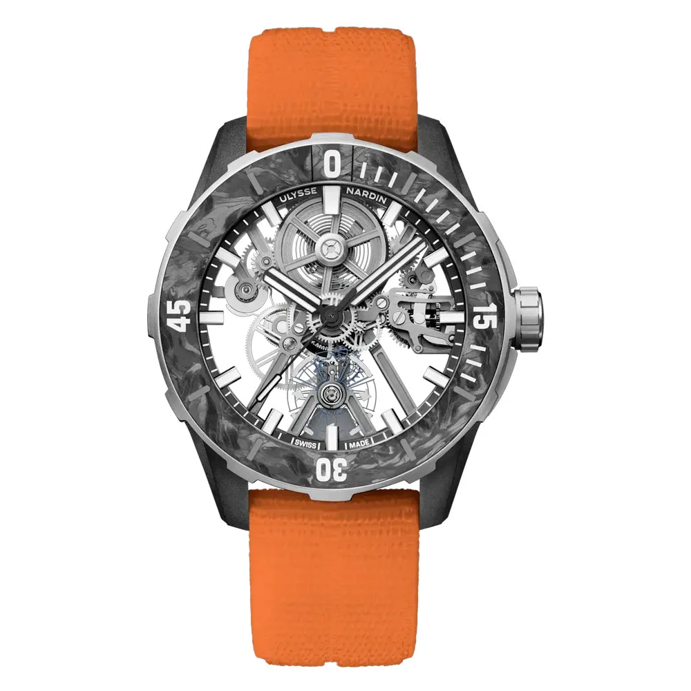 Ulysse Nardin 3743-170-2A/0A Diver Air Titanium 44Mm Skeleton Dial Watch