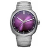 H. Moser &Amp; Cie. 6201-1201 Streamliner Centre Seconds “Purple Haze” Dial Stainless Steel Watch
