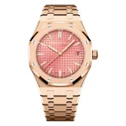 Audemars Piguet 77450OR.OO.1361OR.01 Royal Oak Selfwinding Pink Gold Pink Dial Watch
