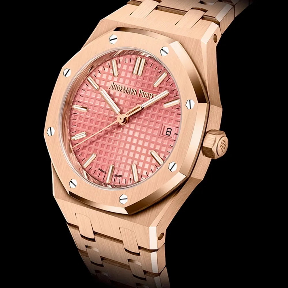 Audemars Piguet 77450Or.oo.1361Or.01 Royal Oak Selfwinding Pink Gold Pink Dial Watch - Image 2