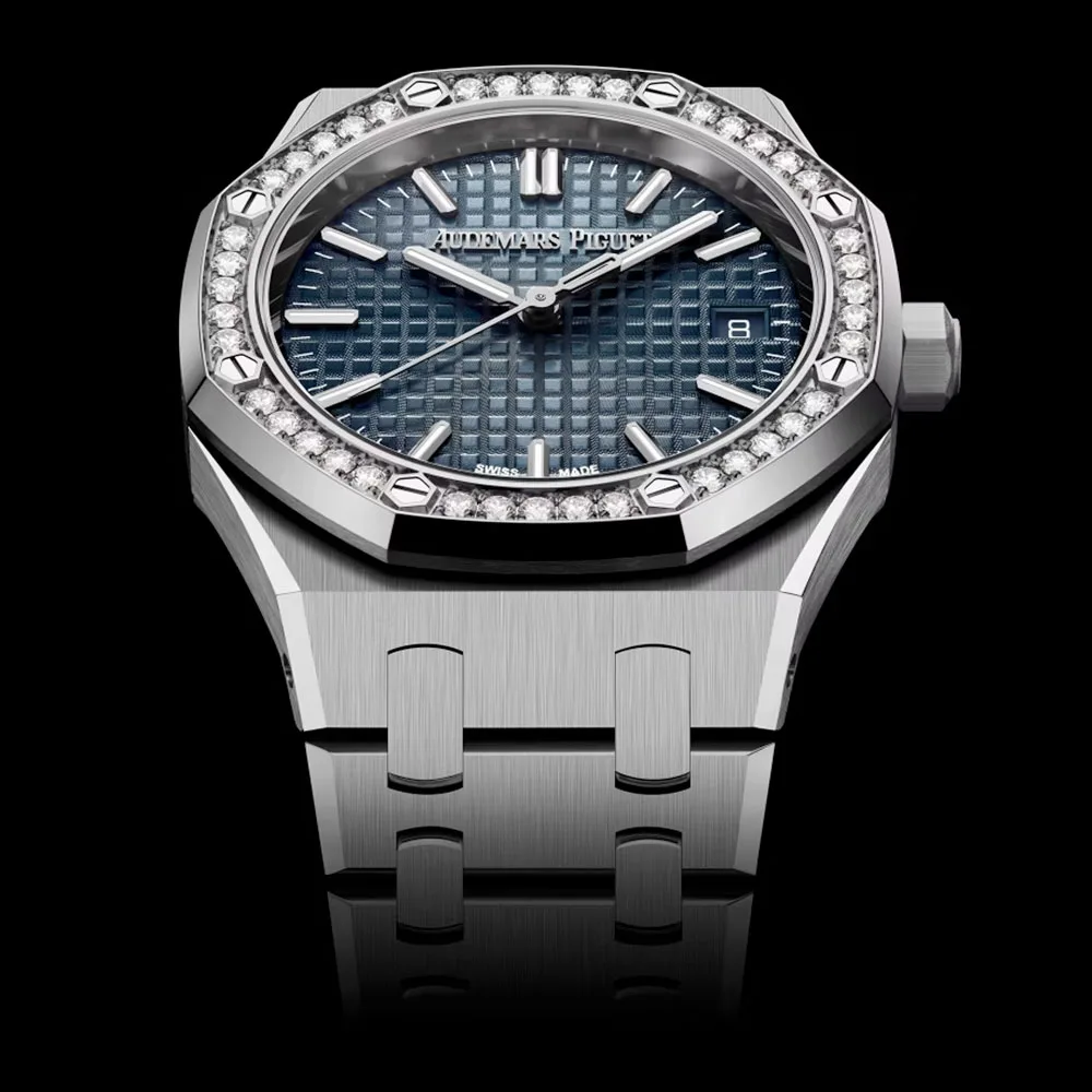 Audemars Piguet 77451St.zz.1361St.04 Royal Oak Selfwinding Stainless Steel - Diamond Blue Dial Watch - Image 3