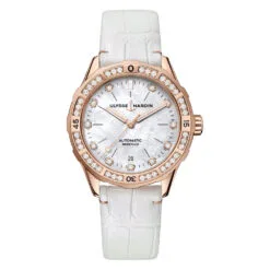 Ulysse Nardin 8162-182B/10 Lady Diver 39mm White Mother-of-pearl Dial Watch