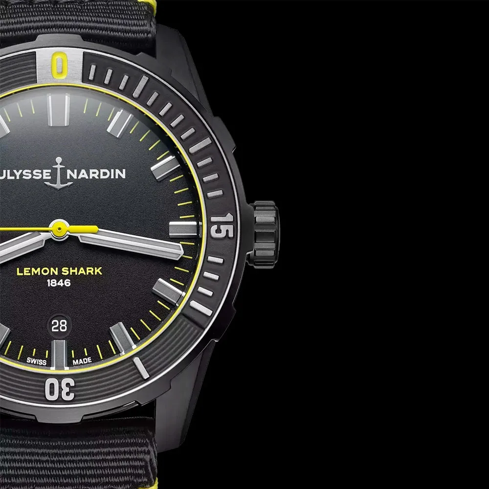 Ulysse Nardin 8163-175Le/92-Lemonshark Diver Lemon Shark 42Mm Black Dial Watch - Image 2