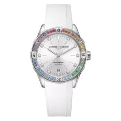 Ulysse Nardin 8163-182B1LE-1A-RAIN/3A Lady Diver Rainbow 39mm Silver Dial Watch