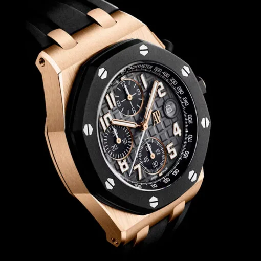 Audemars Piguet 26238Ok.oo.a002Ca.01 Royal Oak Offshore Selfwinding Chronograph Pink Gold Grey Dial Watch - Image 3