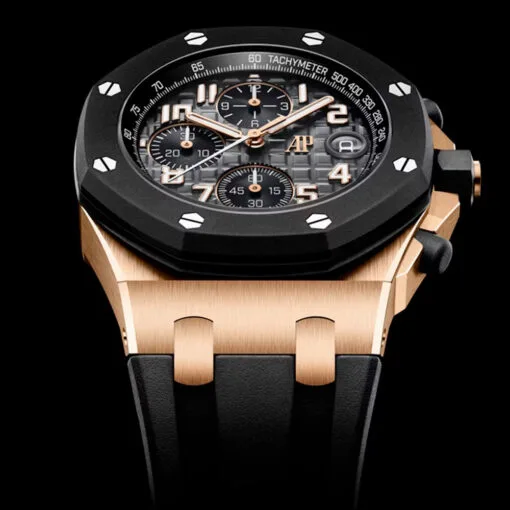 Audemars Piguet 26238Ok.oo.a002Ca.01 Royal Oak Offshore Selfwinding Chronograph Pink Gold Grey Dial Watch - Image 2