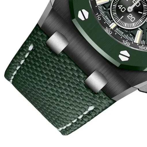 Audemars Piguet 26420Ce.oo.a063Ve.01 Royal Oak Offshore Selfwinding Chronograph Ceramic Green Dial Watch - Image 2