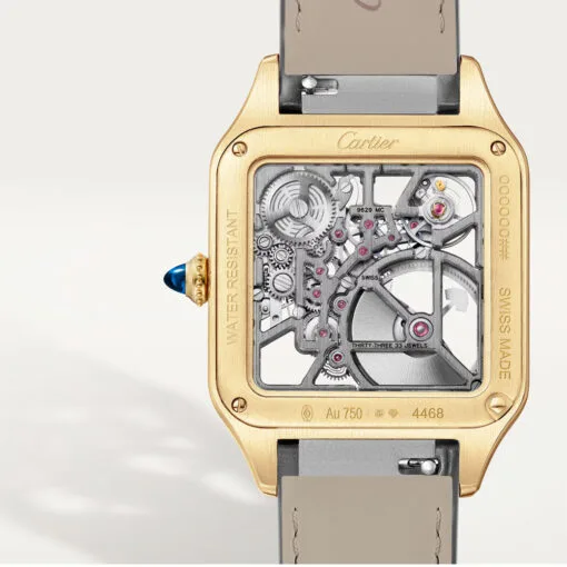 Cartier Whsa0043 Santos-Dumont Micro-Rotor Yellow Gold Skeleton Watch - Image 4