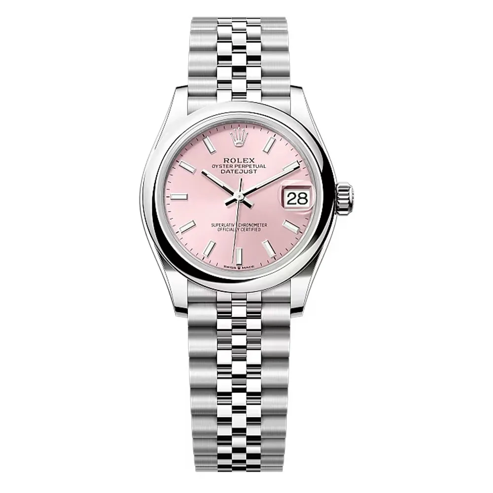Rolex 278240-0008 Datejust 31Mm Stainless Steel Jubilee Pink Dial Watch