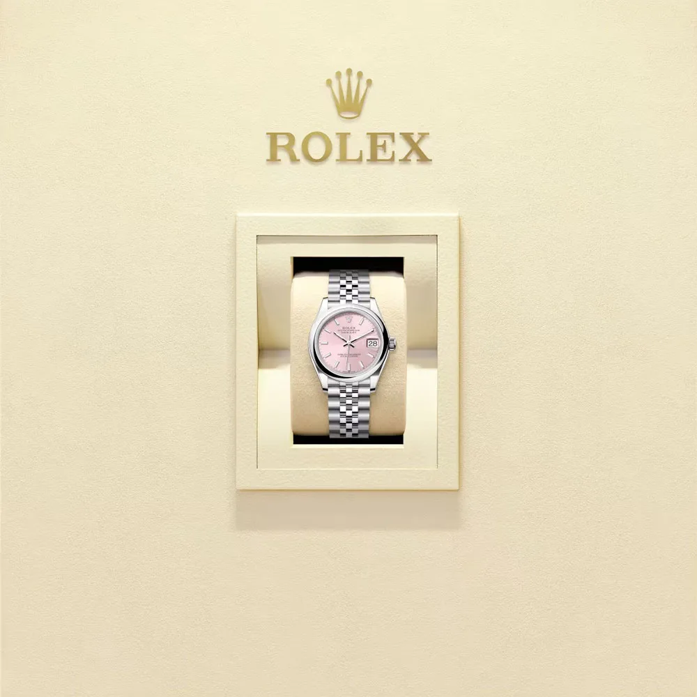 Rolex 278240-0008 Datejust 31Mm Stainless Steel Jubilee Pink Dial Watch - Image 2