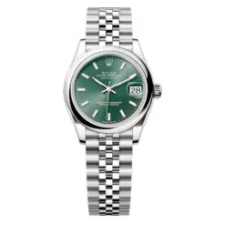 Rolex 278240-0012 Datejust 31mm Stainless Steel Jubilee Mint Green Dial Watch