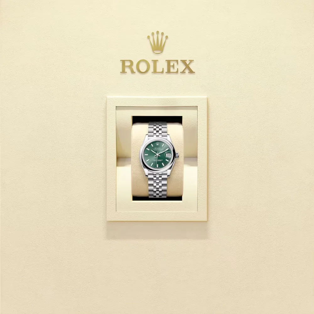 Rolex 278240-0012 Datejust 31Mm Stainless Steel Jubilee Mint Green Dial Watch - Image 2