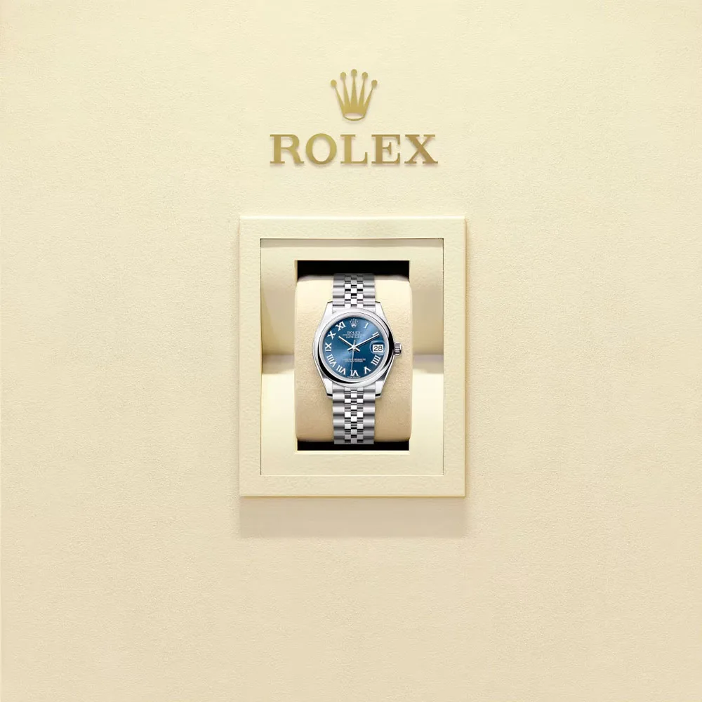Rolex 278240-0018 Datejust 31Mm Stainless Steel Jubilee Blue - Roman Dial Watch - Image 2