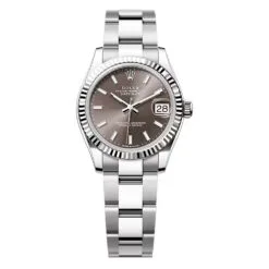 Rolex 278274-0015 Datejust 31mm Stainless Steel - White Gold Oyster Dark Grey Dial Watch