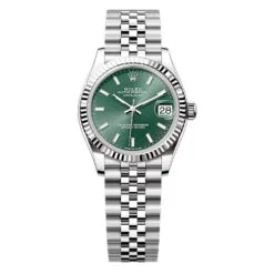 Rolex 278274-0018 Datejust 31mm Stainless Steel Jubilee Mint Green Dial Watch