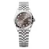 Rolex 278344Rbr-0008 Datejust 31Mm Stainless Steel - White Gold Diamond Dark Grey Dial Watch