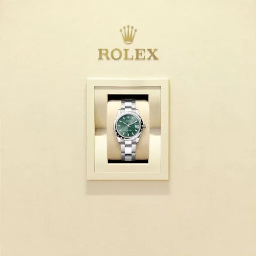Rolex 278344Rbr-0019 Datejust 31Mm Stainless Steel - White Gold Diamond Oyster Mint Green Dial Watch - Image 2