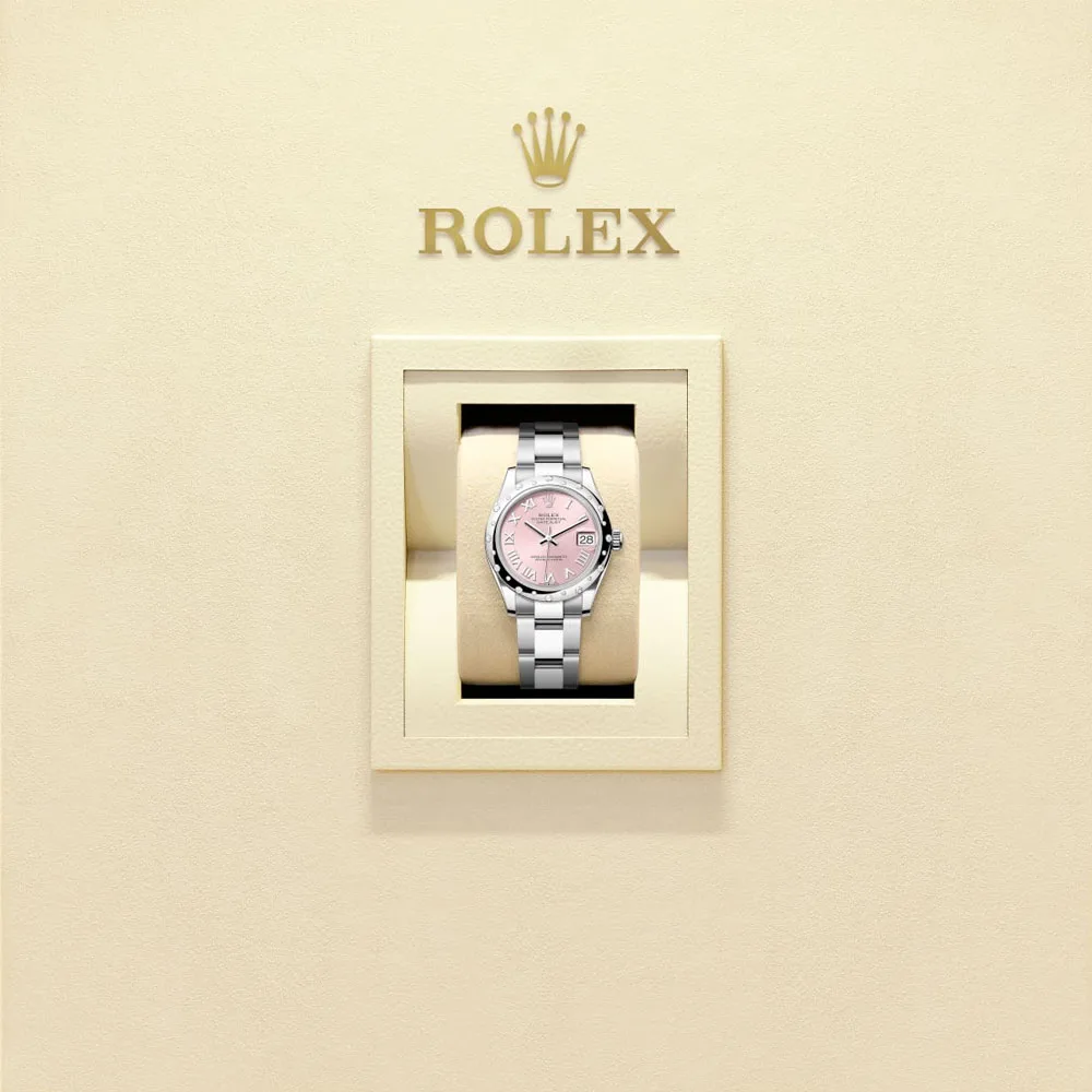 Rolex 278344Rbr-0021 Datejust 31Mm Stainless Steel - Diamond Pink - Roman Dial Watch - Image 2