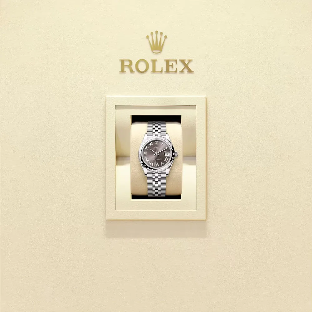 Rolex 278344Rbr-0030 Datejust 31Mm Stainless Steel - White Gold Diamond Jubilee Dark Grey Dial Watch - Image 2