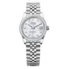 Rolex 278384Rbr-0008 Datejust 31Mm Stainless Steel - White Gold Diamond White Mother-Of-Pearl Dial Watch