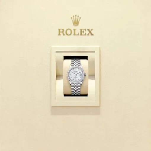 Rolex 278384Rbr-0008 Datejust 31Mm Stainless Steel -	White Gold Diamond White Mother-Of-Pearl Dial Watch - Image 2