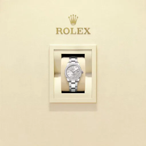 Rolex 278384Rbr-0033 Datejust 31Mm Stainless Steel - White Gold Oyster Silver Diamond-Set Dial Watch - Image 2