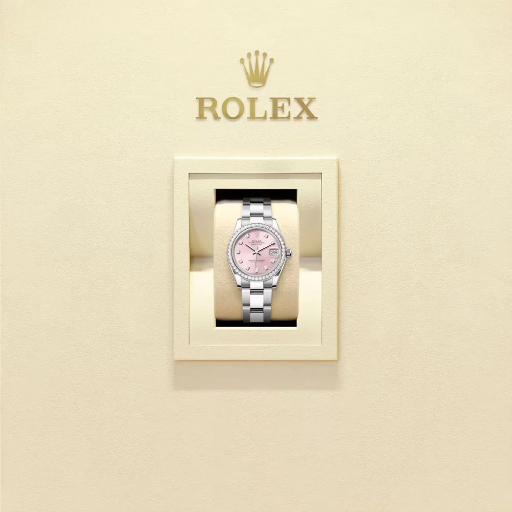 Rolex 278384Rbr-0035 Datejust 31Mm Stainless Steel - White Gold Oyster Pink Diamond-Set Dial Watch - Image 2