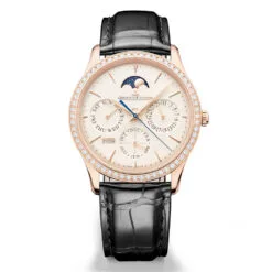 Jaeger-LeCoultre Q1142501 Master Ultra Thin Perpetual Calendar Pink Gold - Diamond Eggshell Dial Watch