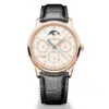 Jaeger-Lecoultre Q1142510 Master Ultra Thin Perpetual Calendar Pink Gold Eggshell Dial Watch