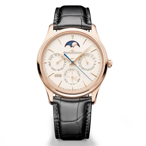 Jaeger-Lecoultre Q1142510 Master Ultra Thin Perpetual Calendar Pink Gold Eggshell Dial Watch