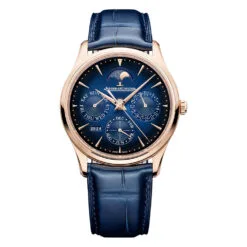 Jaeger-LeCoultre Q114258J Master Ultra Thin Perpetual Calendar Pink Gold Gradient Blue Dial Watch