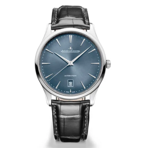 Jaeger-Lecoultre Q1238481 Master Ultra Thin Date Stainless Steel Blue Dial Watch