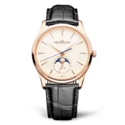 Jaeger-LeCoultre Q1362511 Master Ultra Thin Moon Pink Gold Eggshell Dial Watch
