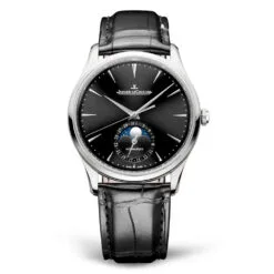 Jaeger-LeCoultre Q1368471 Master Ultra Thin Moon Stainless Steel Black Dial Watch