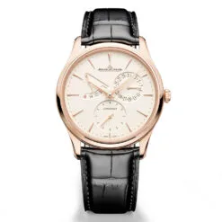 Jaeger-LeCoultre Q1372510 Master Ultra Thin Power Reserve Pink Gold Eggshell Dial Watch