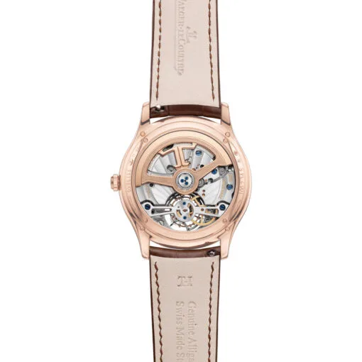 Jaeger-Lecoultre Q1682401 Master Ultra Thin Tourbillon Pink Gold - Diamond Eggshell Dial Watch - Image 2