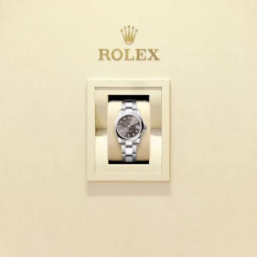 Rolex 278240-0009 Datejust 31Mm Stainless Steel Oyster Dark Grey Dial Watch - Image 2