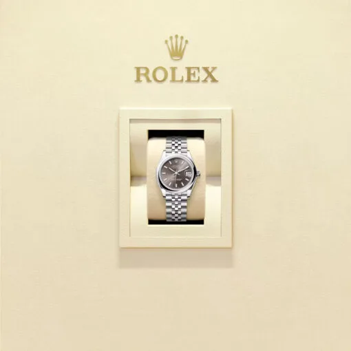 Rolex 278240-0010 Datejust 31Mm Stainless Steel Jubilee Dark Grey Dial Watch - Image 2