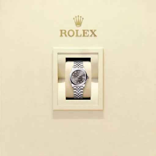 Rolex 278240-0016 Datejust 31Mm Stainless Steel Jubilee Dark Grey Dial Watch - Image 2