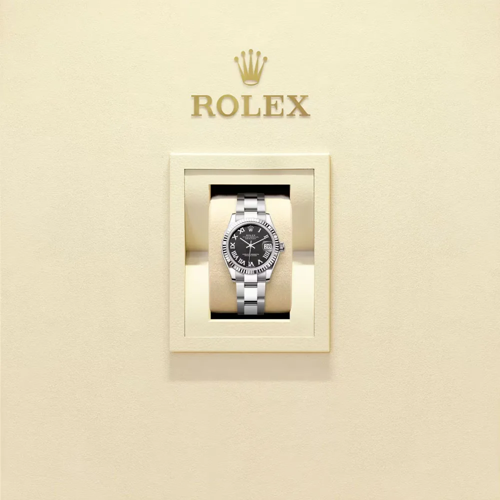 Rolex 278274-0001 Datejust 31Mm Stainless Steel - White Gold Oyster Black Dial Watch - Image 2